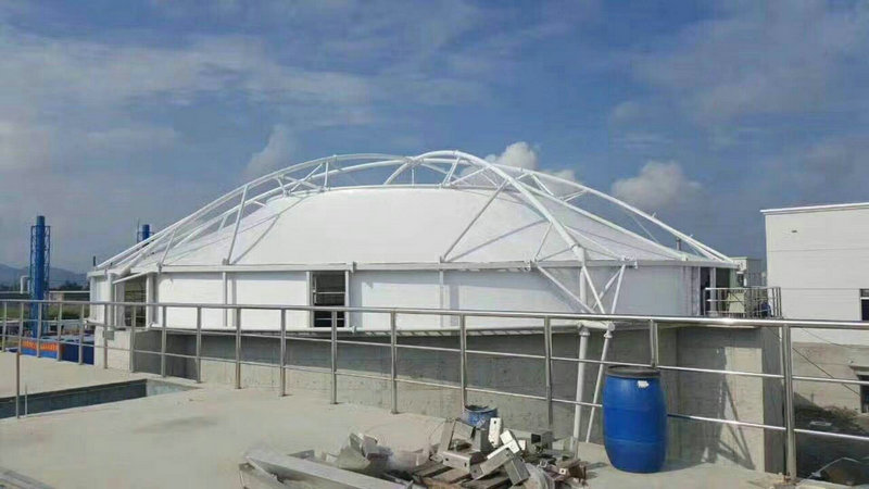 膜结构污水池加盖