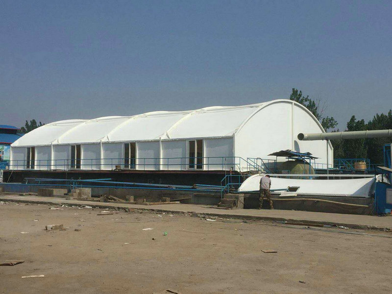 膜结构污水池加盖