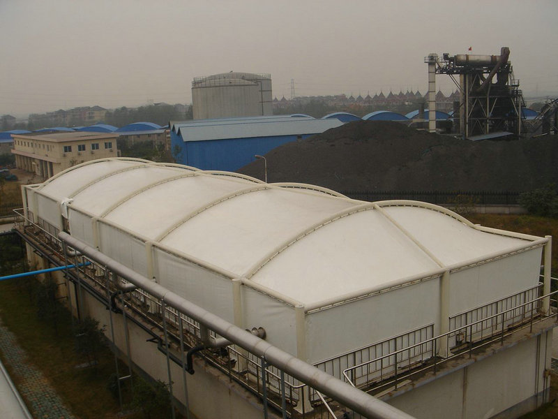 膜结构污水池加盖