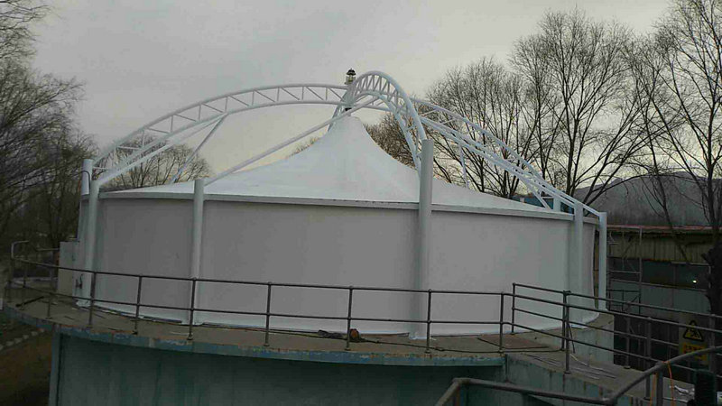 膜结构污水池加盖