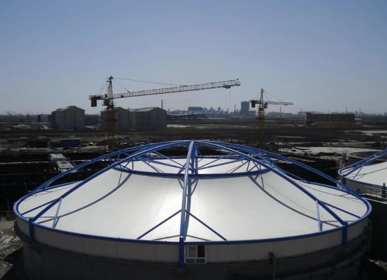 膜结构污水池加盖